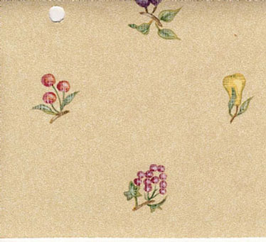 (image for) Dollhouse Wallpaper – Asstd fruit 3 Pre-Pasted Sheets